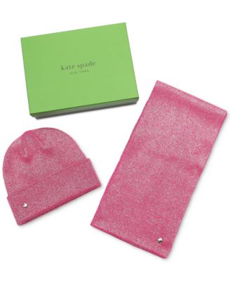 kate spade new york - Women's Metallic Beanie & Scarf Set