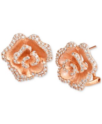 Le Vian - Nude Diamond™ Rose Stud Earrings (1-1/20 ct. t.w.) in 14k Rose Gold