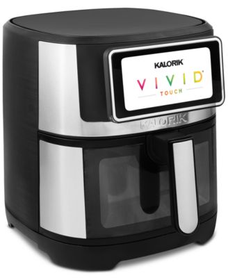 Kalorik - VIVID TOUCH 5-Qt. Air Fryer with High-Resolution Touchscreen