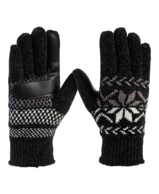 Isotoner - Women's Chenille Snowflake Touchscreen Gloves