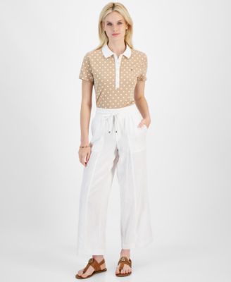 Tommy Hilfiger - Women's Solid Drawstring-Waist Pants