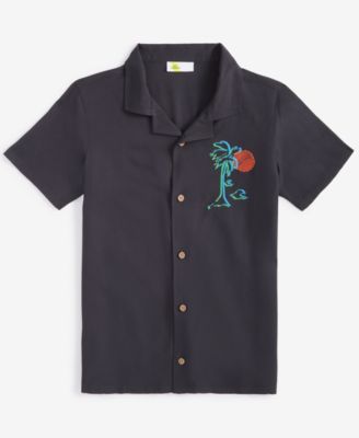 Epic Threads - Little & Big Boys Palm Embroidered Short Sleeve Shirt