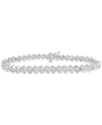 Macy's - Diamond Bracelet (2 ct. t.w.) in 10k White Gold