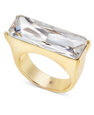 I.N.C. International Concepts - Gold-Tone Baguette Crystal Statement Ring