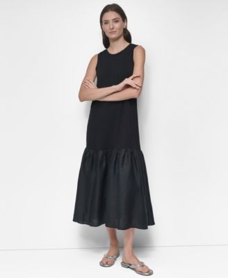 DKNY - Women's Mixed-Media Midi Dress