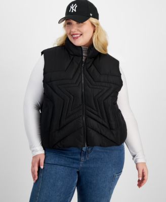 Madden Girl - Trendy Plus Size Star Puffer Vest