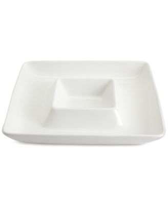 Tabletops Gallery - 13.5" Square Ceramic Chip & Dip
