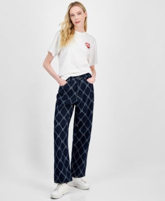 HUGO - Women's Chain-Print Jeans