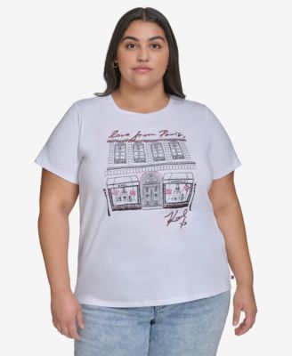 KARL LAGERFELD PARIS - Plus Size Love from Paris City Graphic T-Shirt