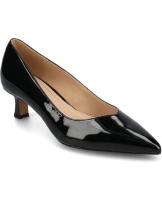 Journee Collection - Womens Pammie Pointed Toe Kitten Heel Pumps
