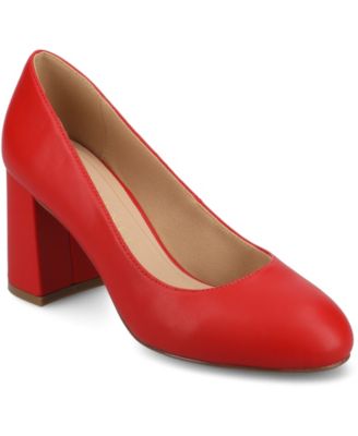 Journee Collection - Womens Seraphina Block Heel Round Toe Pumps