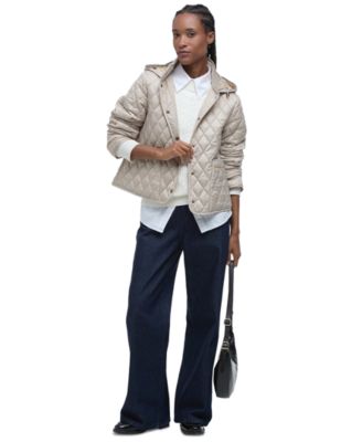 Barbour - Women's Penelope Hooded Diamond-Quilted Coat