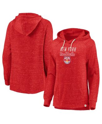 Fanatics - Women's Red New York Red Bulls Faded Script Pullover Hoodie