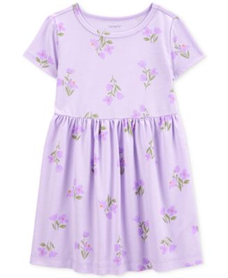 Carter's - Toddler Girls Floral-Print Short-Sleeve Dress