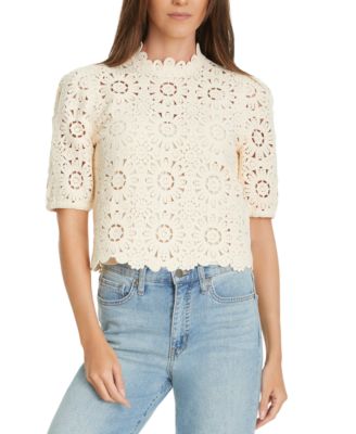 Sam Edelman - Women's Doral Band-Collar Crochet Top