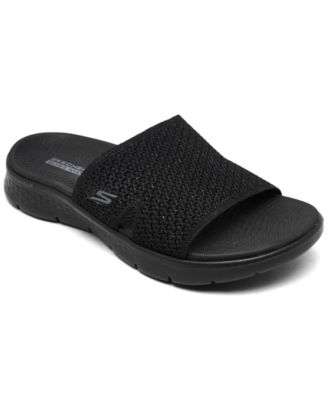 Skechers - Women’s GO Walk Flex - Timeless Wide Width Slide Sandals from Finish Line