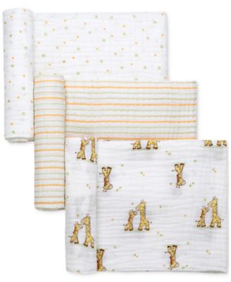 Little Me - Baby 3-Pc. Muslin Blankets Set