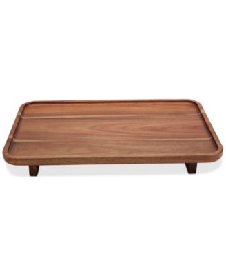 Haven - Footed Wooden Serve Board, 17" x 11"