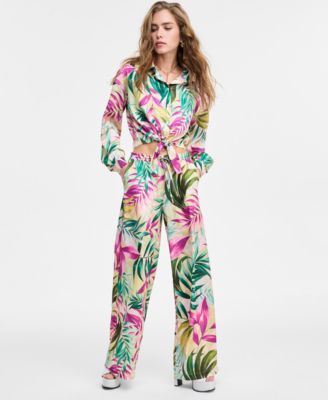GUESS - Women's Ines Wide-Leg Pants