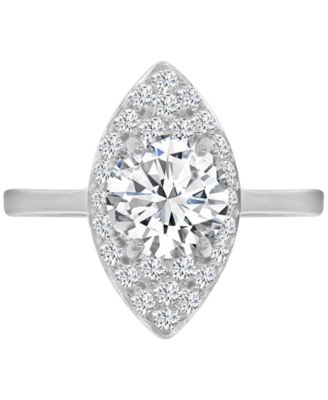 Macy's - Marquise Cubic Zirconia Ring in Sterling Silver