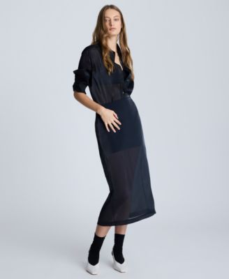 Kenneth Cole - Women's Sheer Pencil Skirt