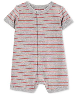 Carter's - Baby Boys Crab Striped Short-Sleeve Romper