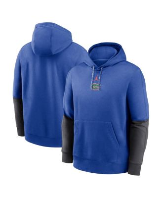Jordan - Men's Royal/Anthracite Florida Gators 2024 Sideline Club Pullover Hoodie