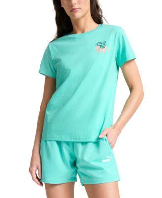 Puma - Women's Cotton Retro Logo Crewneck T-Shirt