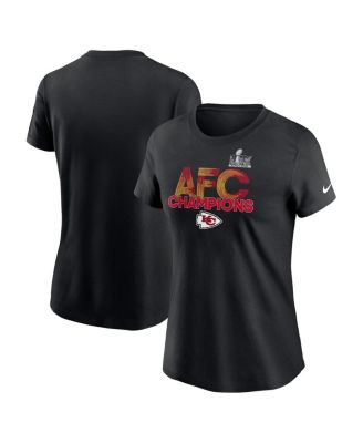 Nike - Women's Black Kansas City Chiefs 2024 AFC Champions T-Shirt
