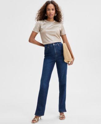 I.N.C. International Concepts - Women's High-Rise Straight-Leg Jeans