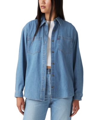 Levi's - Women's Iris Button-Front Cotton Overshirt