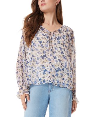 Sam Edelman - Women's Kelsie Printed Popover Blouse