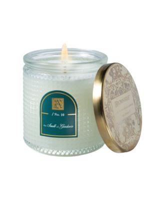 Aromatique - The Smell of Gardenia Textured Glass Candle with Lid, 6 oz.