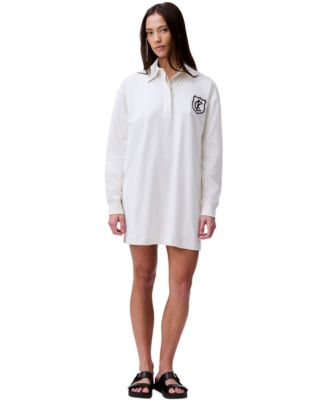 Calvin Klein Jeans - Women's Logo Crest Polo Mini Dress