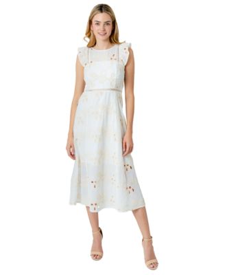 Sam Edelman - Women's Eyelet Midi Dress