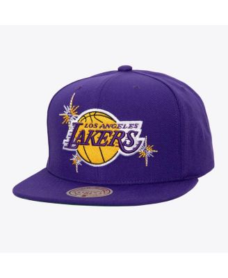 Mitchell & Ness - Men's Purple Los Angeles Lakers Starlight Snapback Hat