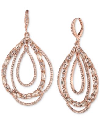 Givenchy - Mixed Crystal Tear-Shape Orbital Drop Earrings
