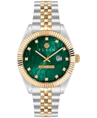 Philipp Plein - Men's Date Superlative Two-Tone Stainless Steel Bracelet Watch 41mm