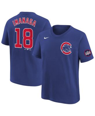 Nike - Big Boys and Girls Shota Imanaga Royal Chicago Cubs 2025 MLB World Tour: Tokyo Series Name Number T-Shirt