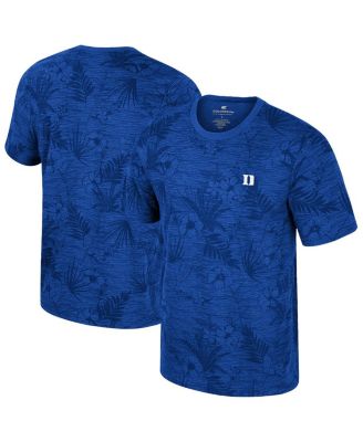 Colosseum - Men's  Royal Duke Blue Devils Floral Printed T-shirt