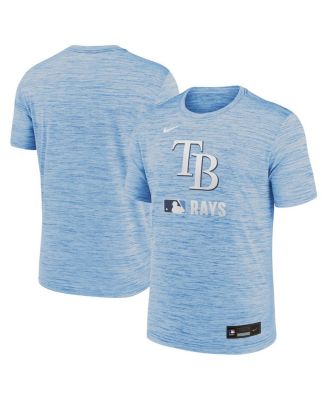 Nike - Men's&nbsp; Light Blue Tampa Bay Rays Authentic Collection Velocity Performance Practice T-shirt