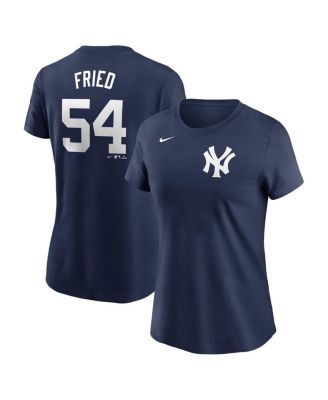 Nike - Women's Max Fried Navy New York Yankees Fuse Name Number T-Shirt
