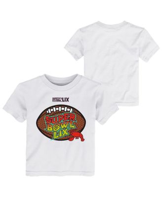 Outerstuff - Toddler White Super Bowl LIX Crawfish Bowl T-Shirt