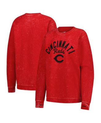 G-III 4Her by Carl Banks - Women's Red Cincinnati Reds Comfy Cord Pullover Sweatshirt