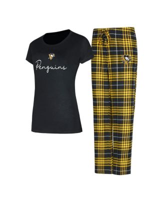 Concepts Sport - Women's Pittsburgh Penguins Vector T-Shirt Pants Sleep Set