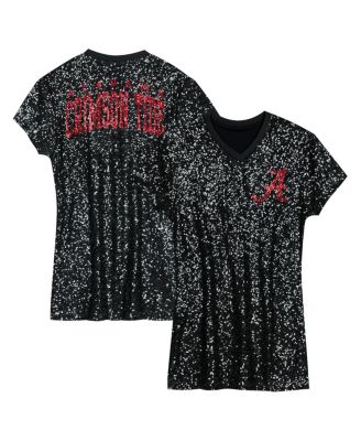 Outerstuff - Preschool Black Alabama Crimson Tide Sequin V-neck Dress