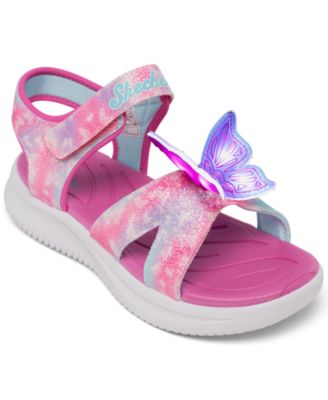 Skechers - Little Girls Jumpsters Sandal - Butterfly Brights Light-Up Sandals from Finish Line