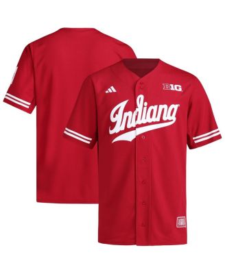adidas - Men's Crimson Indiana Hoosiers Replica Baseball Jersey