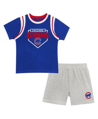 Outerstuff - Chicago Cubs Loaded Base T-Shirt Shorts Set