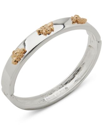 Anne Klein - Two-Tone Bee Motif Bangle Bracelet